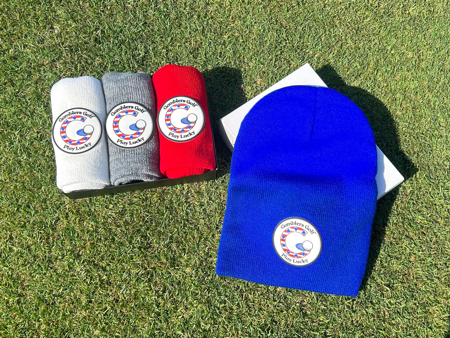 Gamblers Golf Cold Weather Royal Blue Beanie Hat