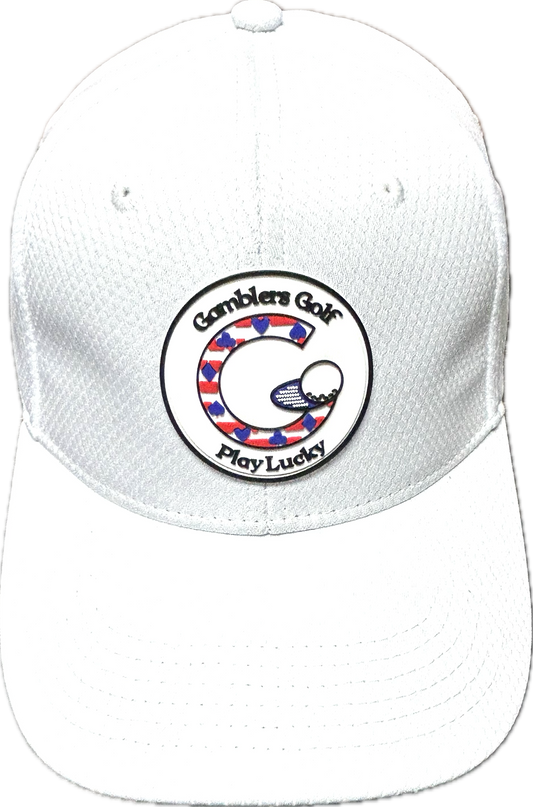 Gamblers Golf PVC Patch White Hat