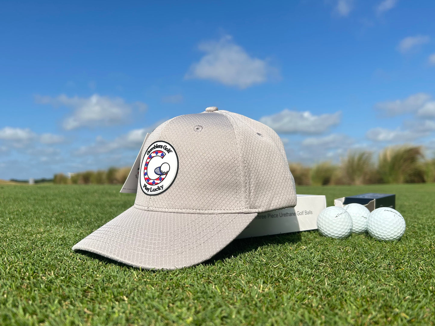 Gamblers Golf PVC Patch Grey Hat