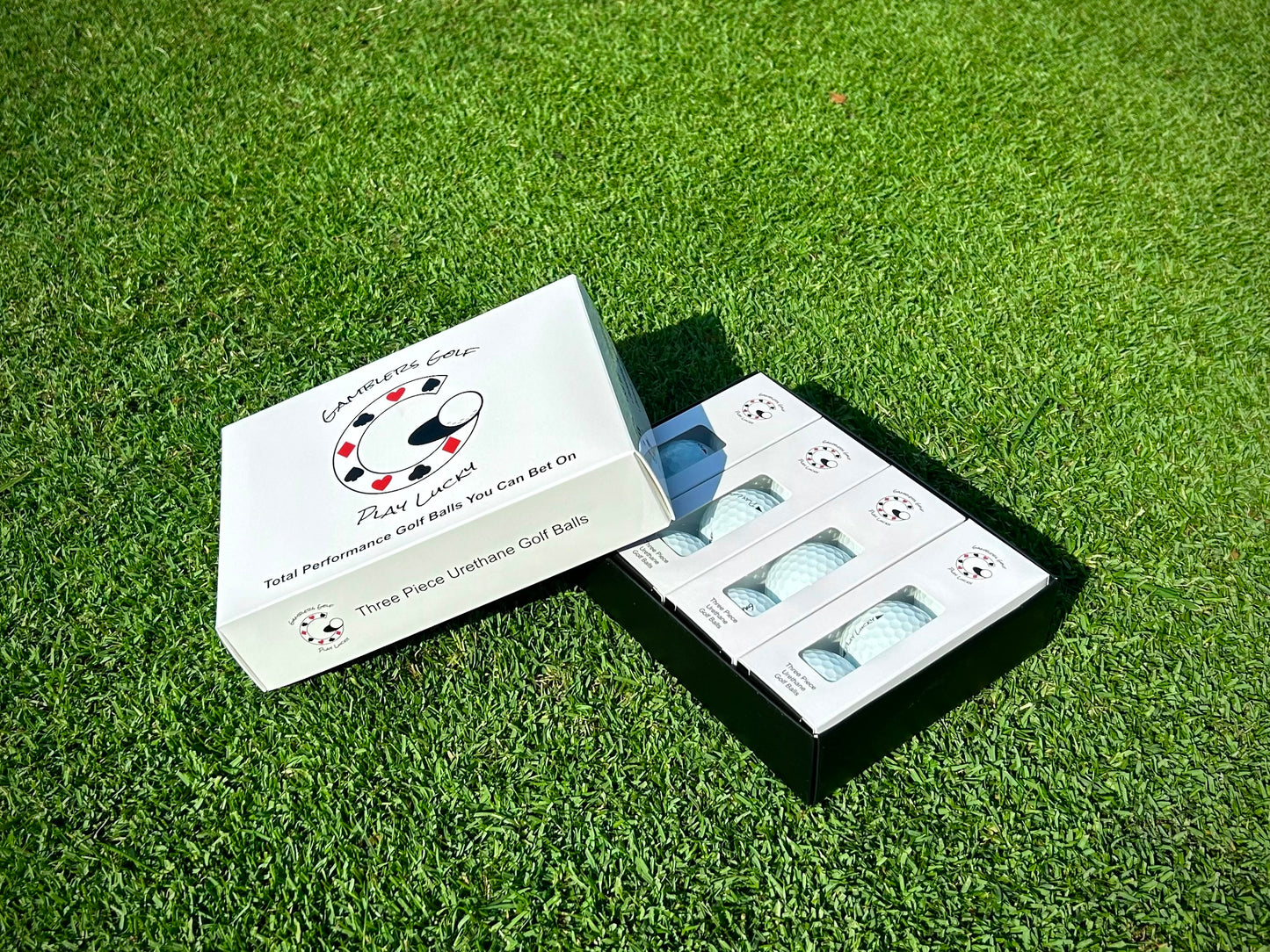 Gamblers Golf 3 Piece Urethane Golf Balls. One Dozen