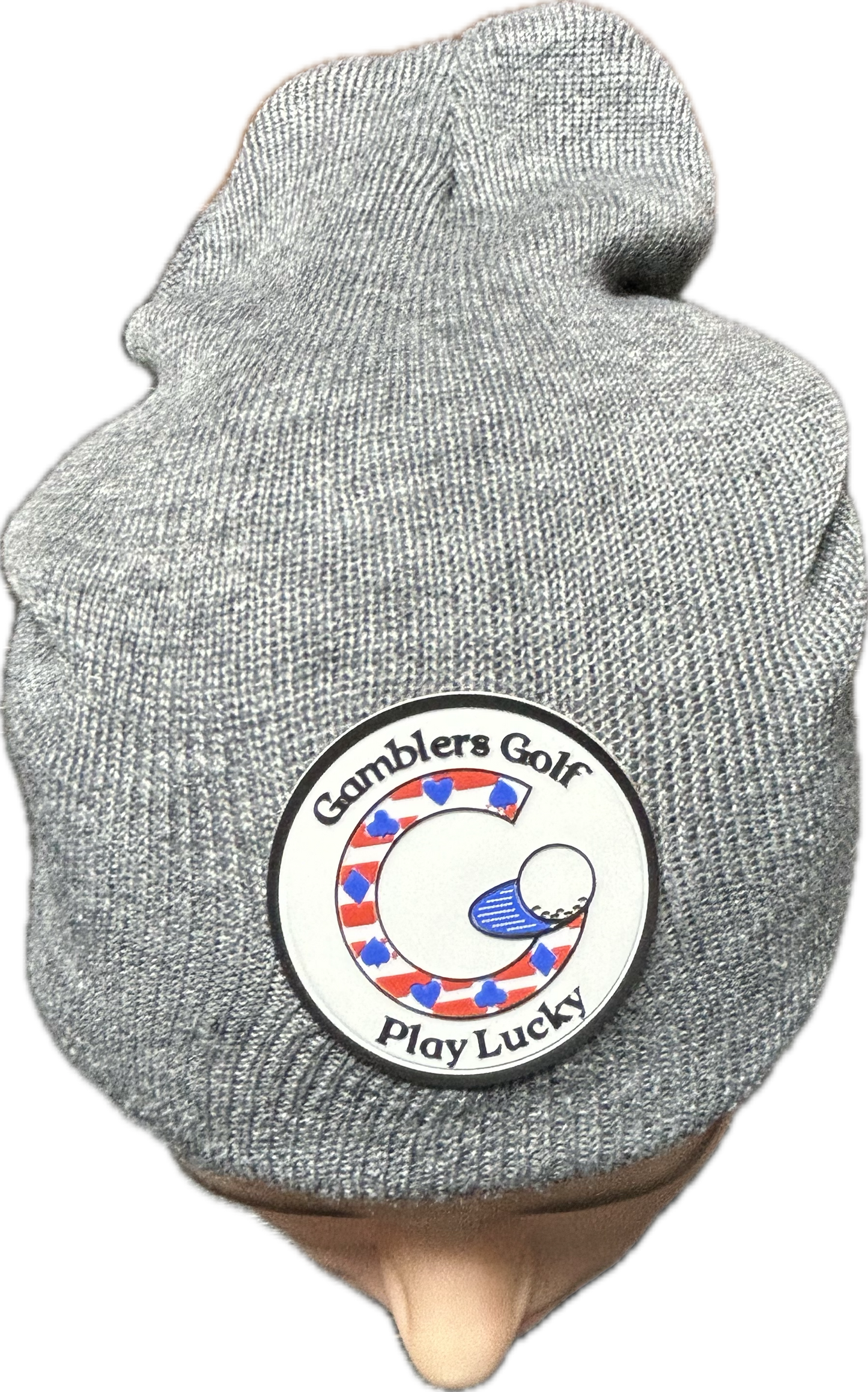 Gamblers Golf Cold Weather Grey Beanie Hat