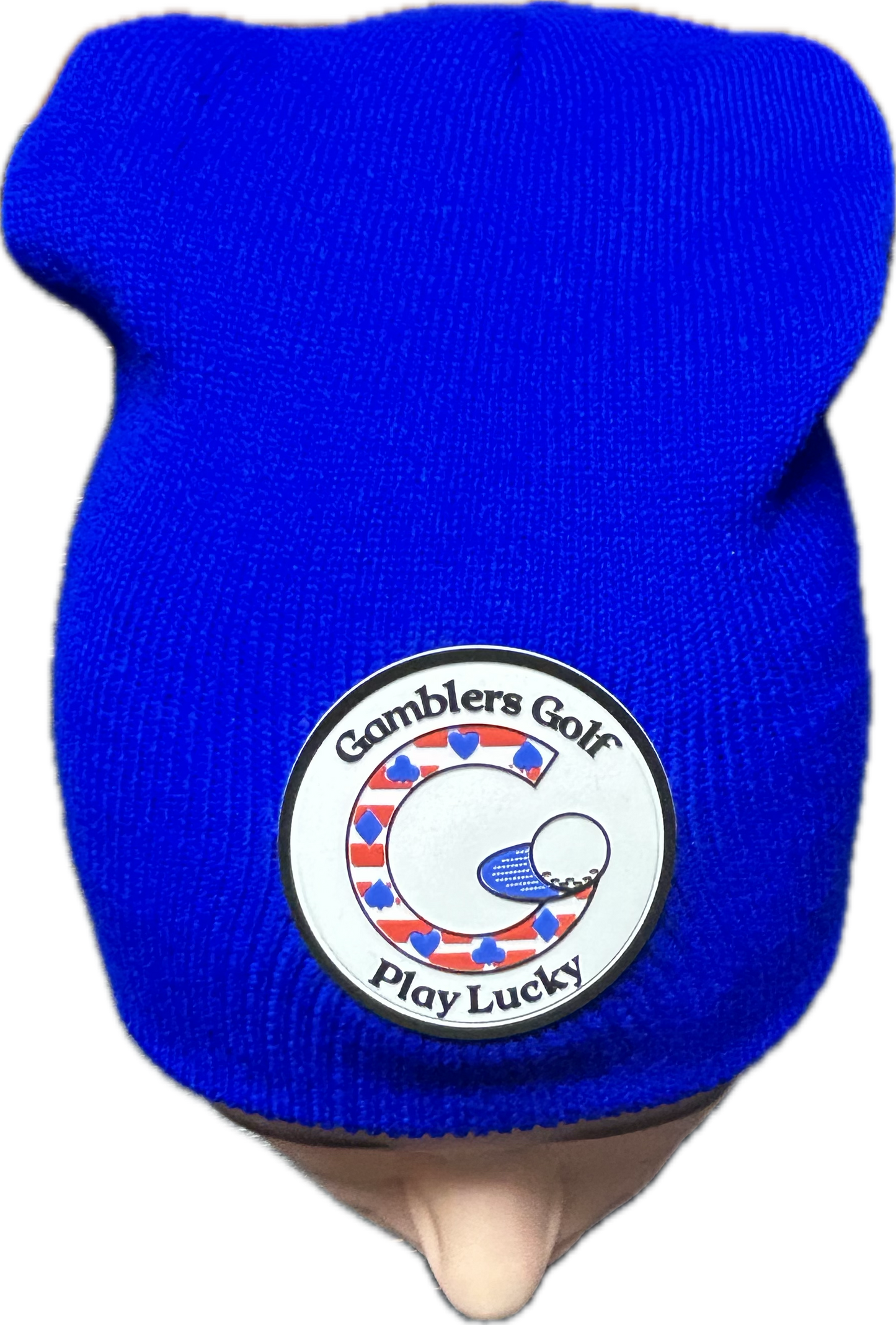 Gamblers Golf Cold Weather Royal Blue Beanie Hat