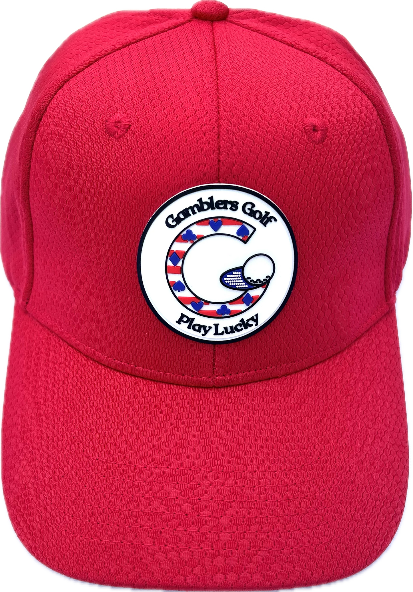 Gamblers Golf PVC Patch Red Hat